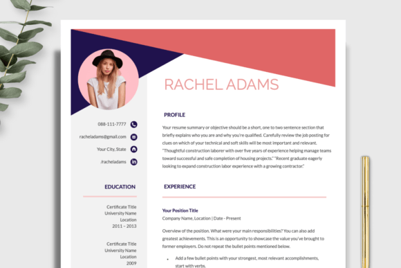 Download Sorority Resume Template with Photo - Resume template Collection