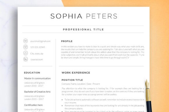 Download Modern Minimalist Resume Template - Resume template Collection