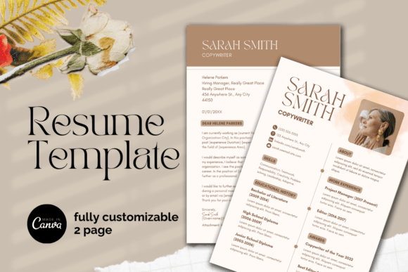 Download Brown &amp; Cream Minimalist Resume Template - Resume template Collection