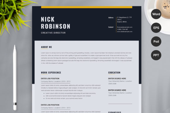 Download Resume Template / CV - Resume template Collection